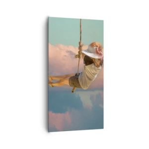 Schilderen op canvas - Plezier in de wolken - 65x120 cm