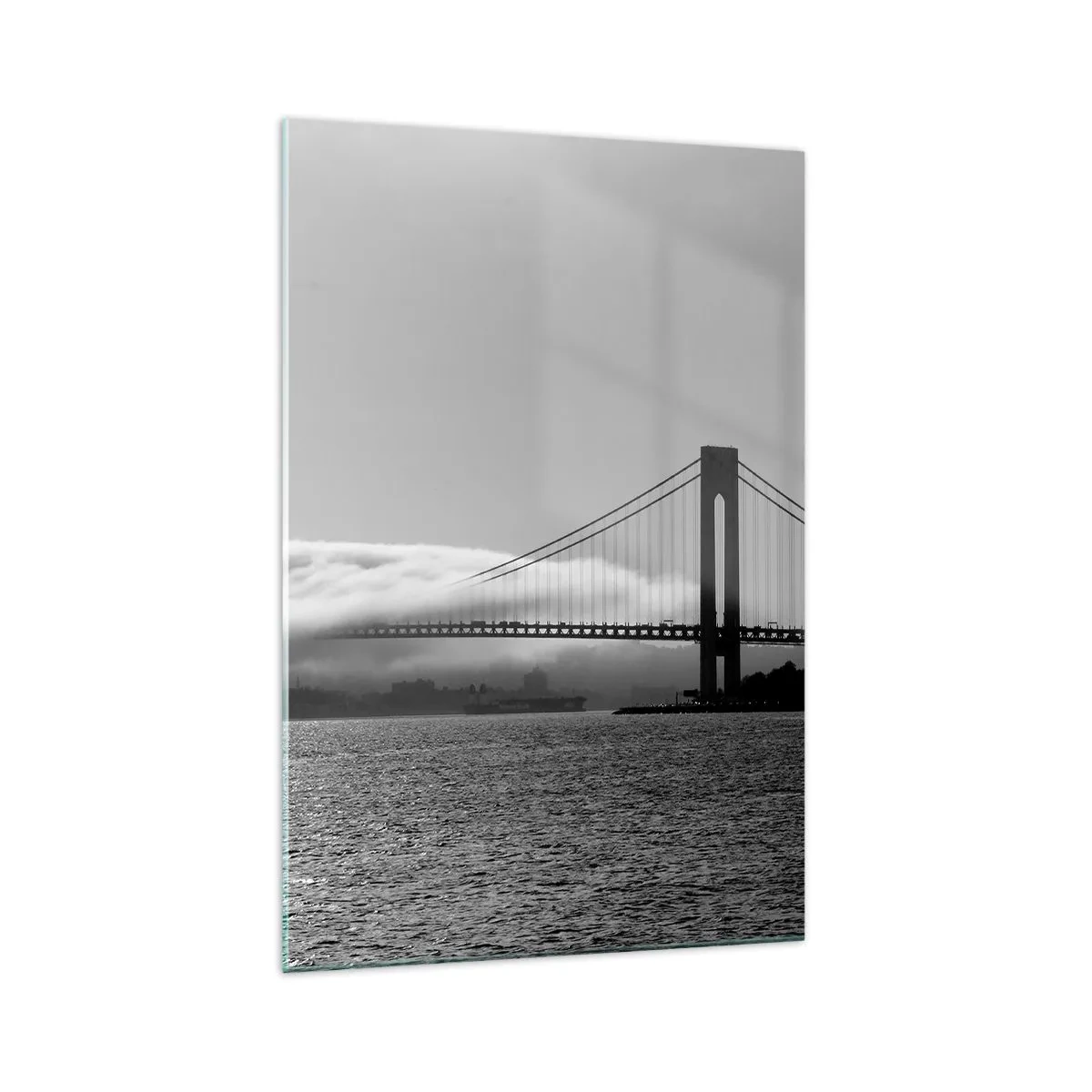 Schilderen op glas - Vaar door de Golden Gates - 70x100 cm