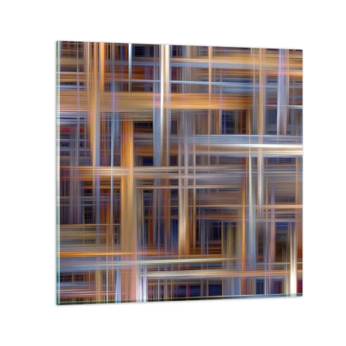 Schilderen op glas - Geweven van licht - 70x70 cm