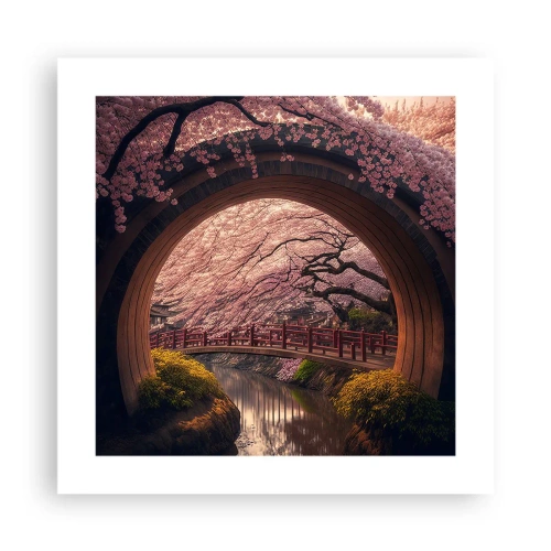Poster - Japanse lente - 40x40 cm
