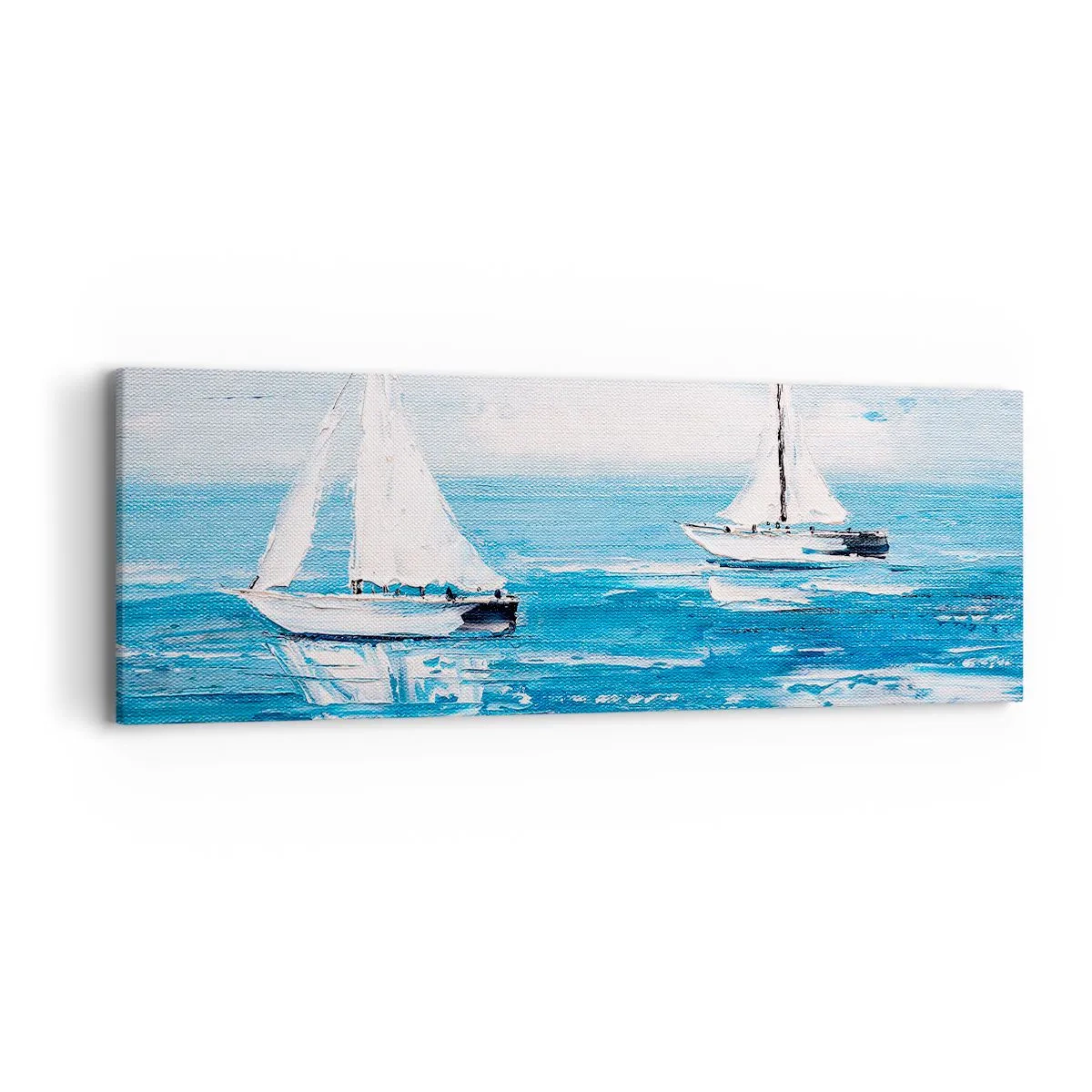 Schilderen op canvas - Met een vriend aan mijn zijde - 90x30 cm