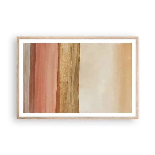 Een poster in een licht eiken lijst - Verticale compositie - 91x61 cm