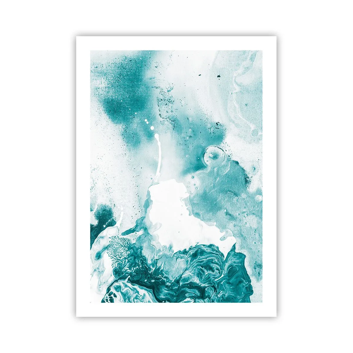 Poster - Moerast van blauw - 50x70 cm