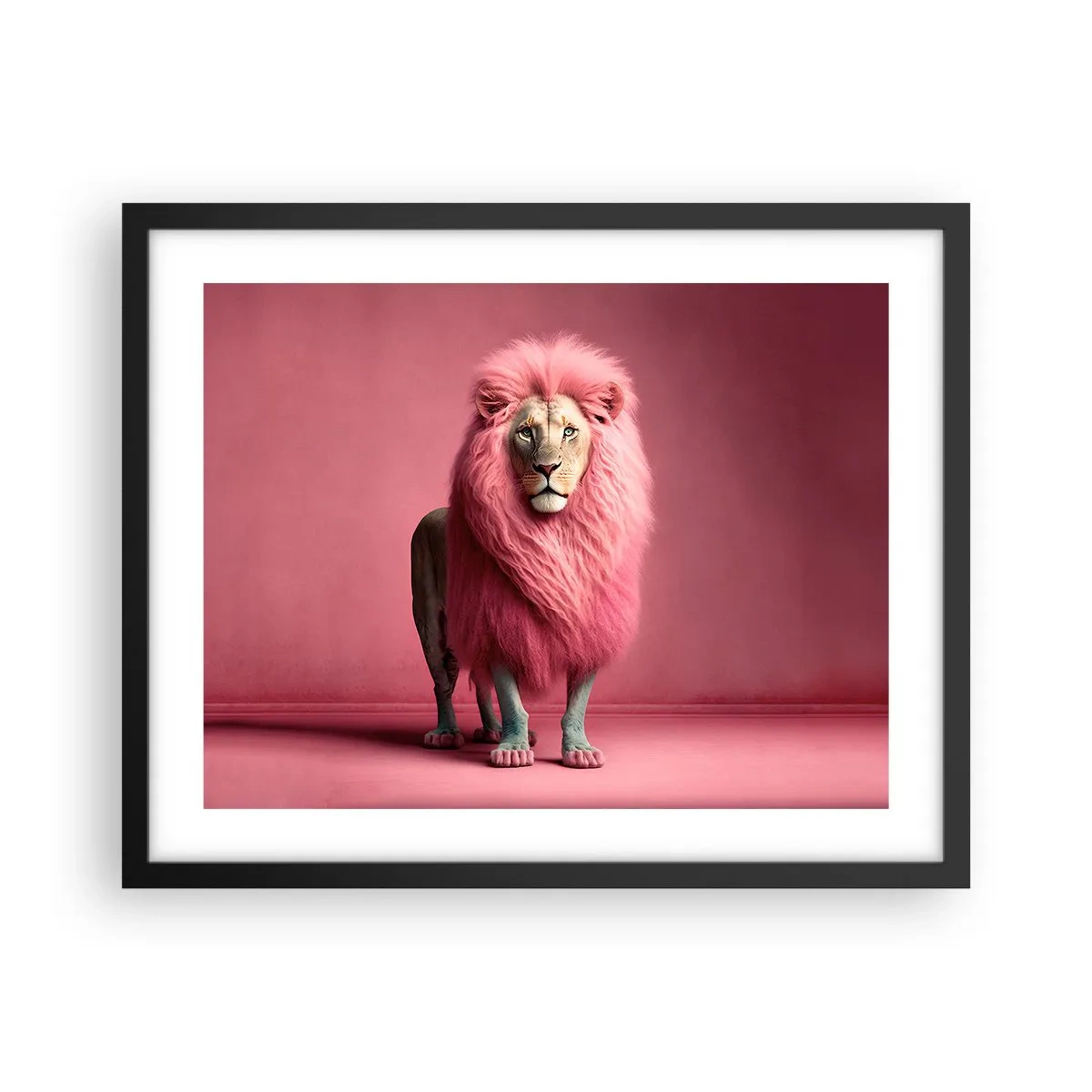 Poster in een zwarte lijst - En je bent niet meer bang - 50x40 cm