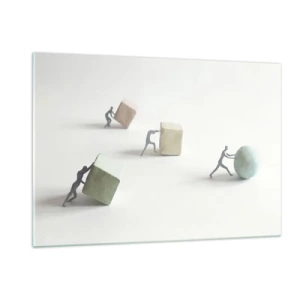 Schilderen op glas - Puur leven - 120x80 cm