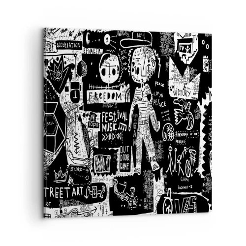 Schilderen op canvas - Geestelijke jeugd van wet en vreugde - 60x60 cm