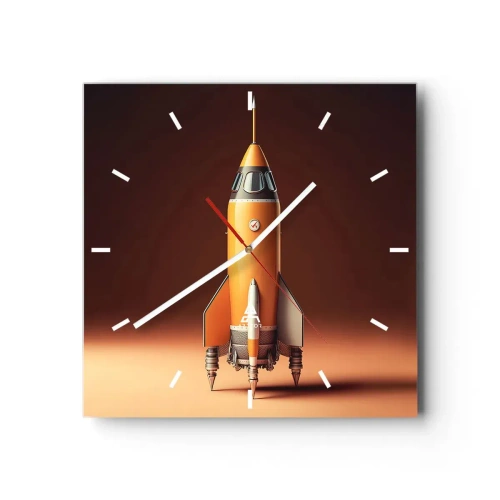 Wandklok - Klok - Het begint met een droom - 30x30 cm