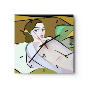 Wandklok - Klok - Intiem portret - 40x40 cm