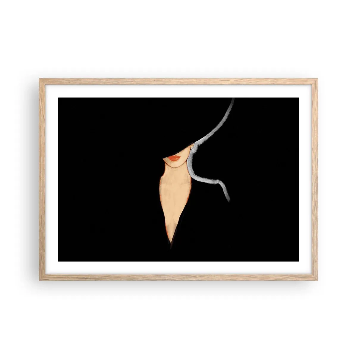 Een poster in een licht eiken lijst - Elegantie en stijl - 70x50 cm