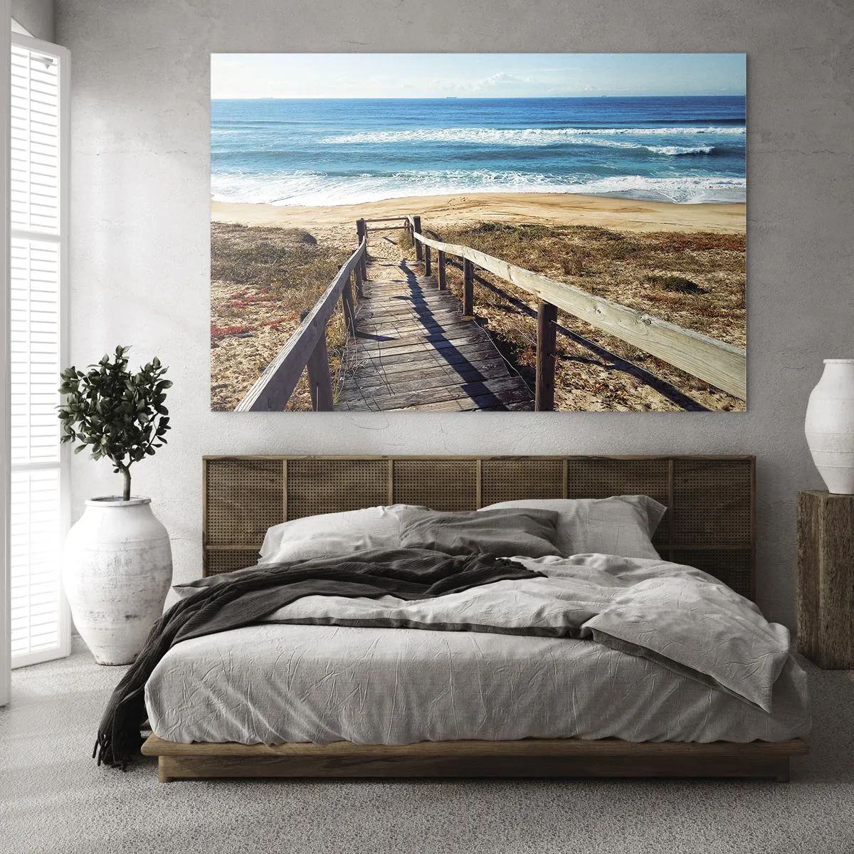Schilderen op glas - Loop maar! - 100x70 cm