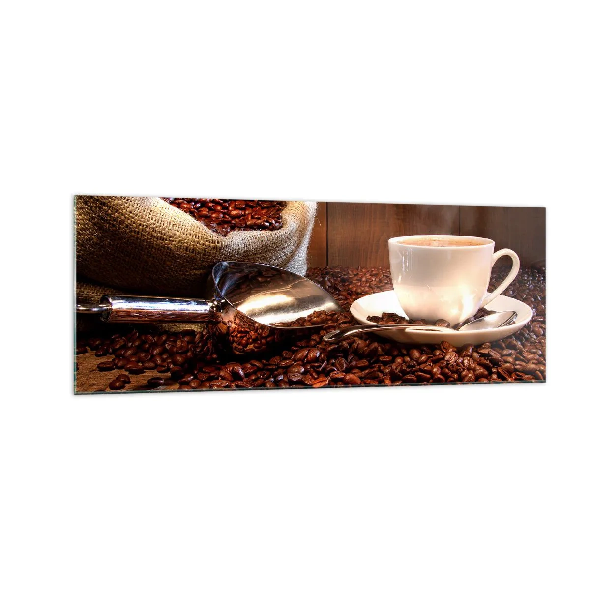 Schilderen op glas - Voel je die geur? - 140x50 cm