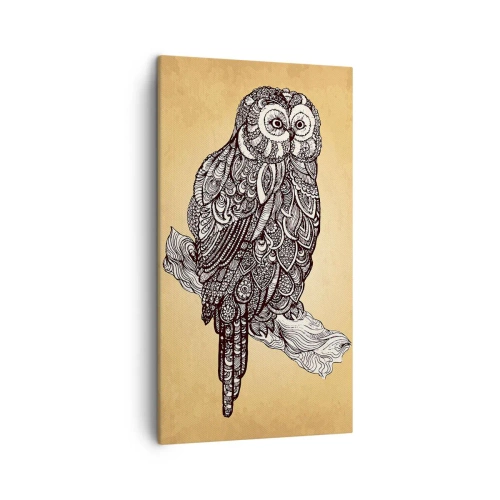 Schilderen op canvas - Ingewikkelde ornamenten van wijsheid - 45x80 cm