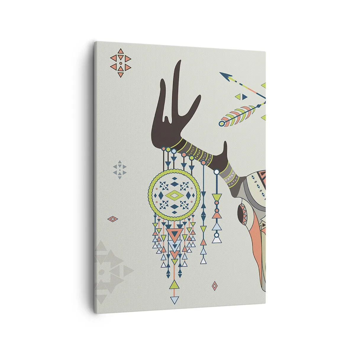 Schilderen op canvas - Trofee van Indiase jager - 50x70 cm