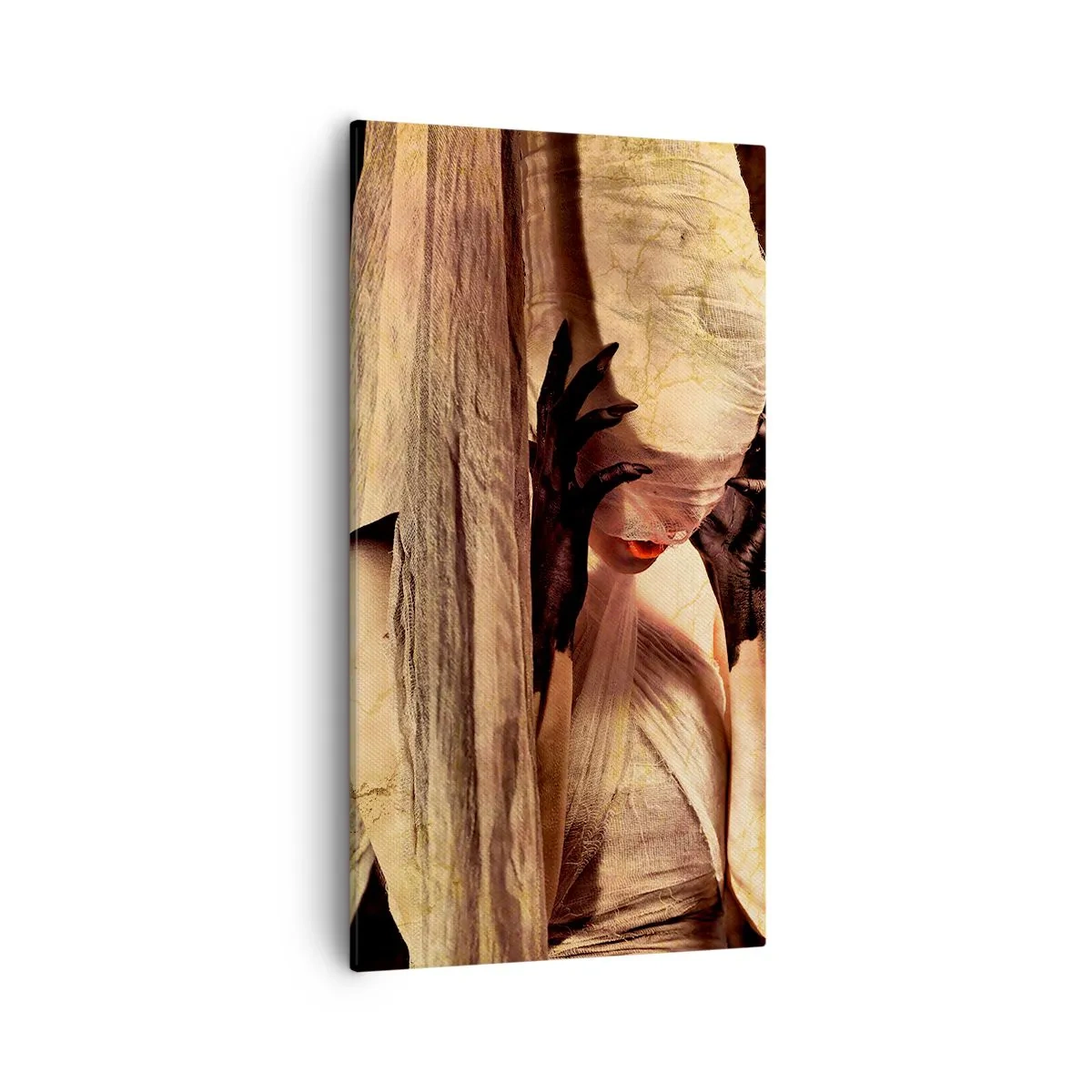 Schilderen op canvas - Tussen goed en kwaad - 55x100 cm