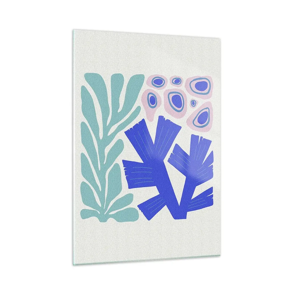 Schilderen op glas - Onderwater tuin - 50x70 cm