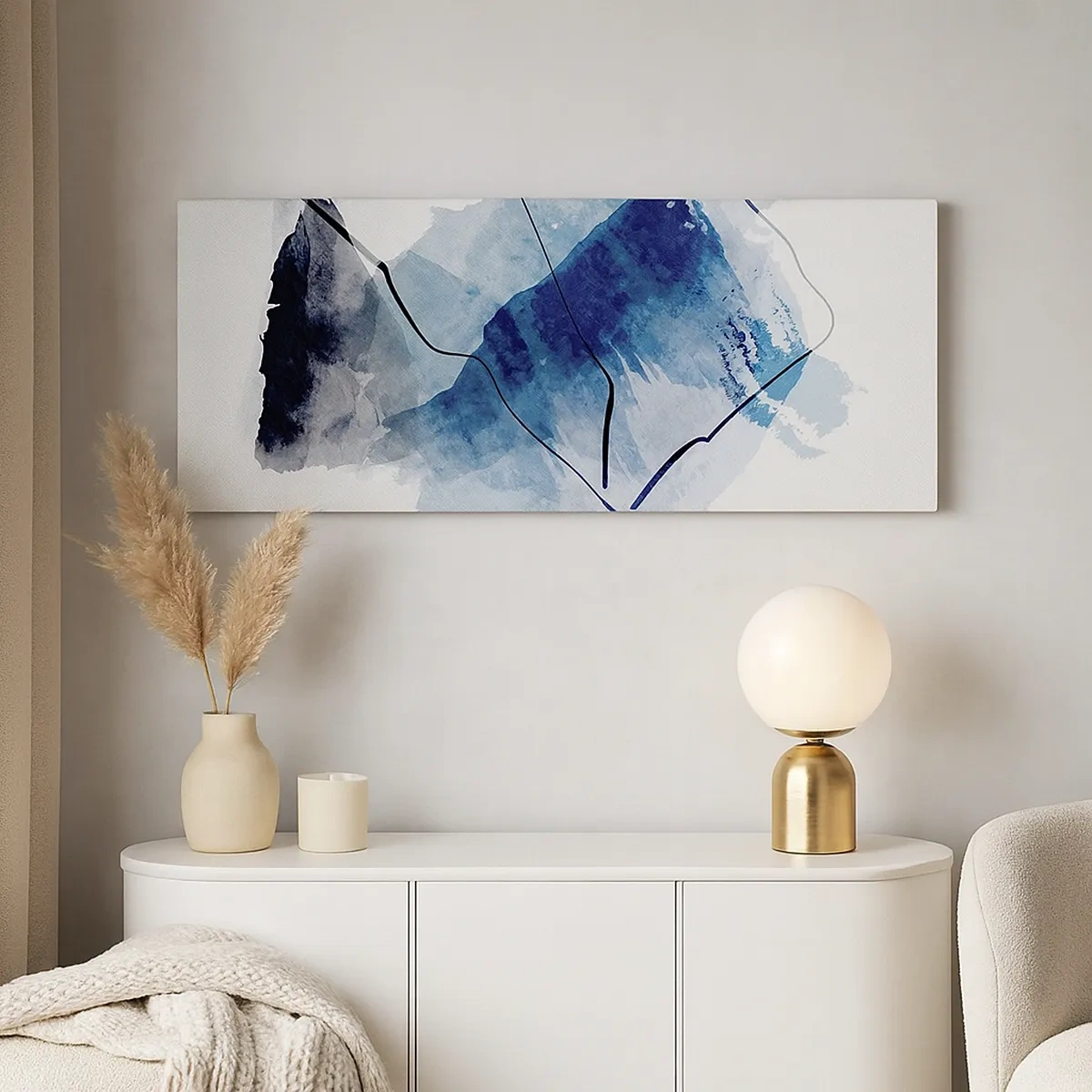 Schilderen op canvas - Ijsberg - 30x30 cm