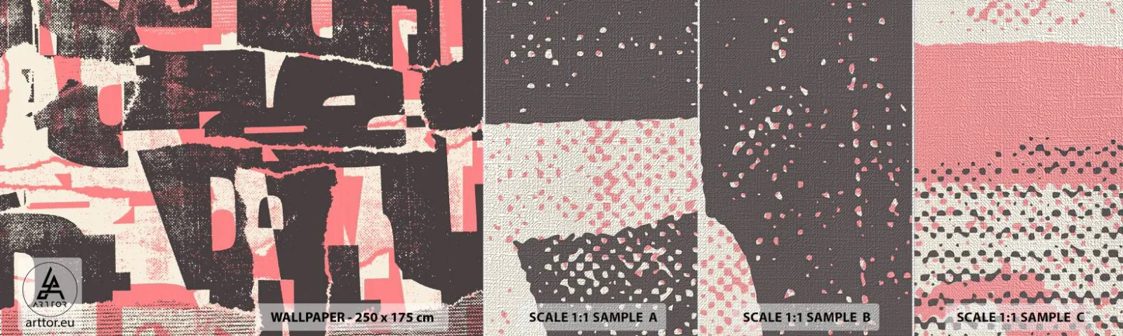 Fotobehang Monster Premium Canvas - Al dit lawaai - Collage, Op leeftijd, Deel - 100x30 cm