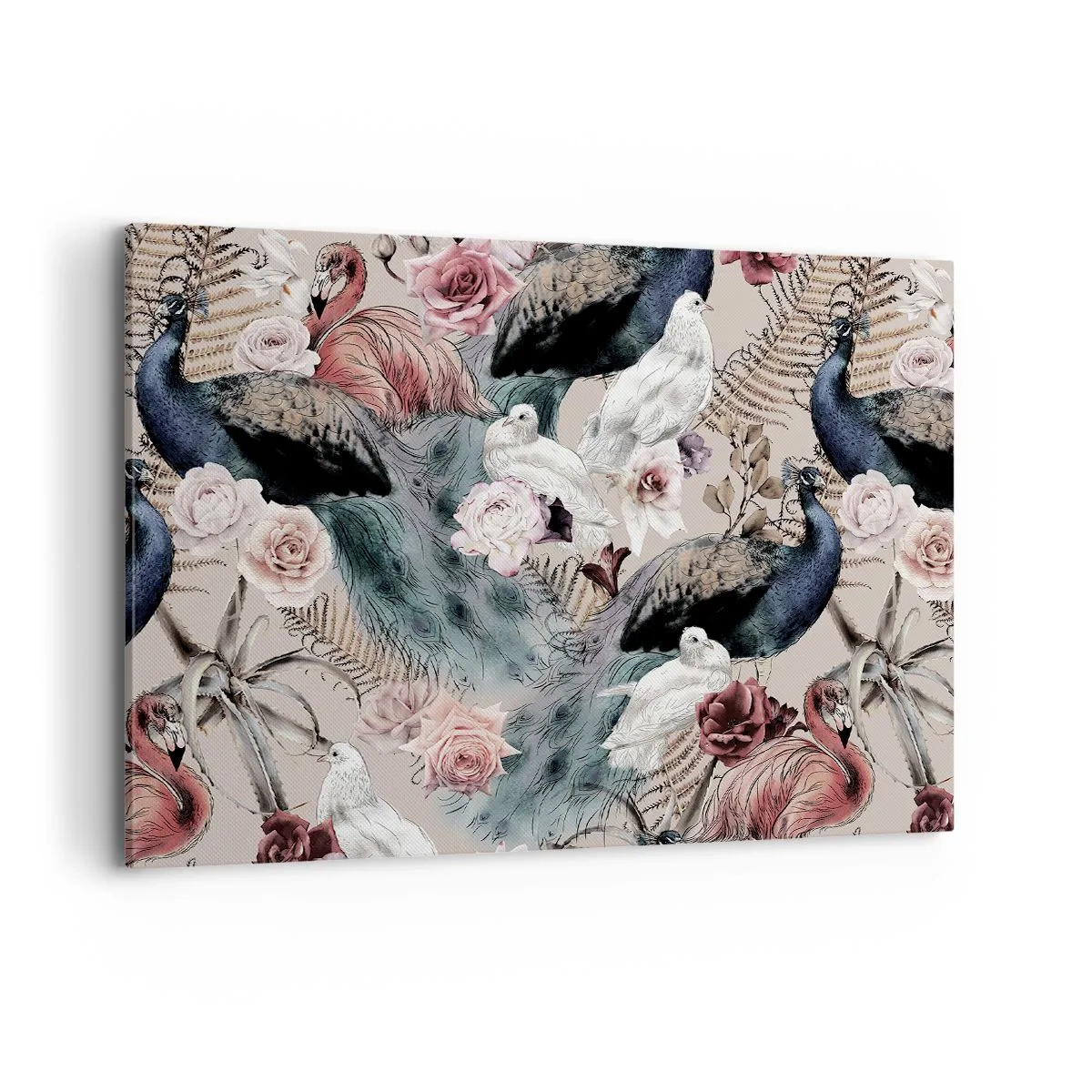 Schilderen op canvas - In de paleistuin - 100x70 cm