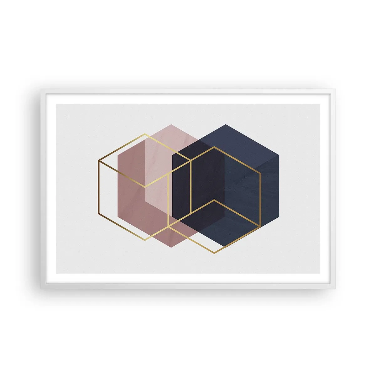 Poster in een witte lijst - De kracht van eenvoud - 91x61 cm