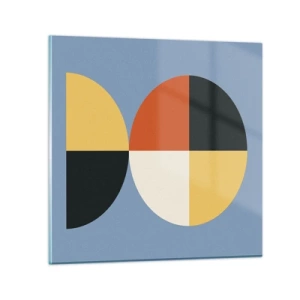 Schilderen op glas - Kijk en tel - 70x70 cm