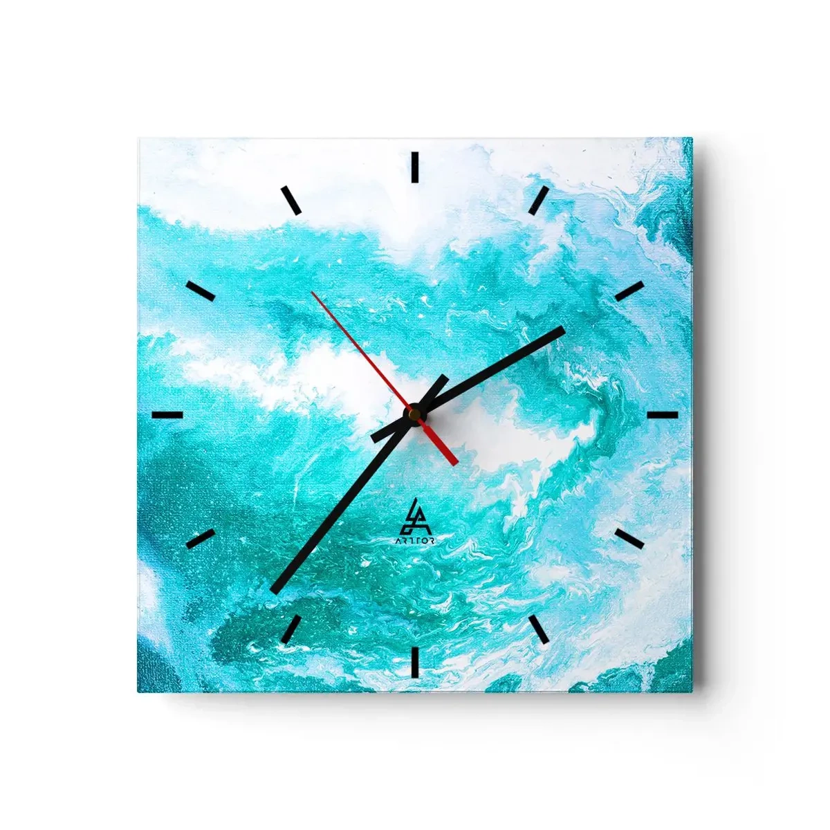 Wandklok - Klok - In de kern van het element - 30x30 cm