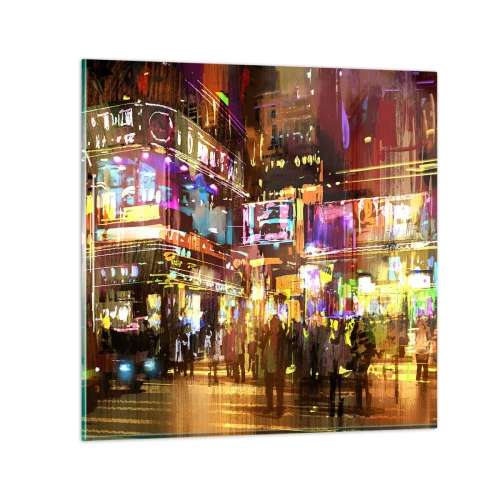 Schilderen op glas - In een zee van licht - 30x30 cm