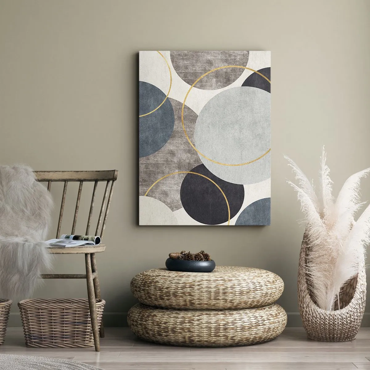 Schilderen op canvas - Wiel voor wiel - 70x100 cm