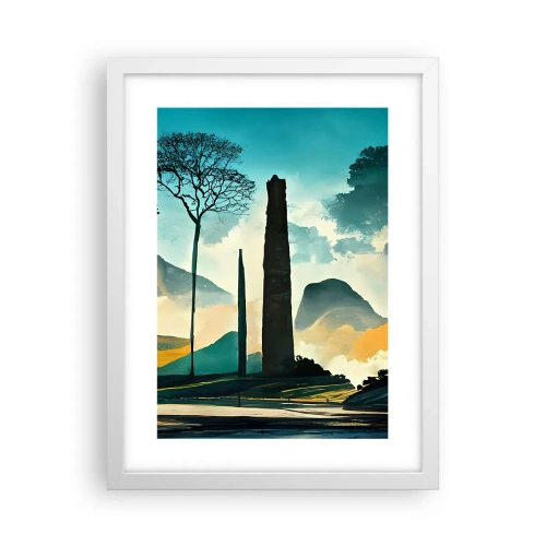 Poster in een witte lijst - Nog hoger en hoger - 30x40 cm