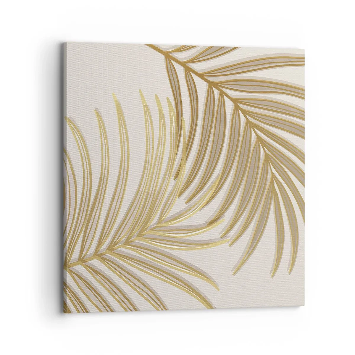 Schilderen op canvas - Gouden Palm! - 70x70 cm