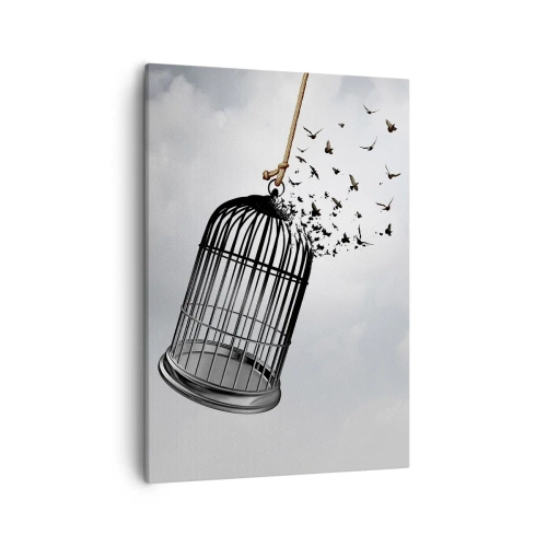 Schilderen op canvas - Geloof ... Hoop ... Vrijheid! - 50x70 cm