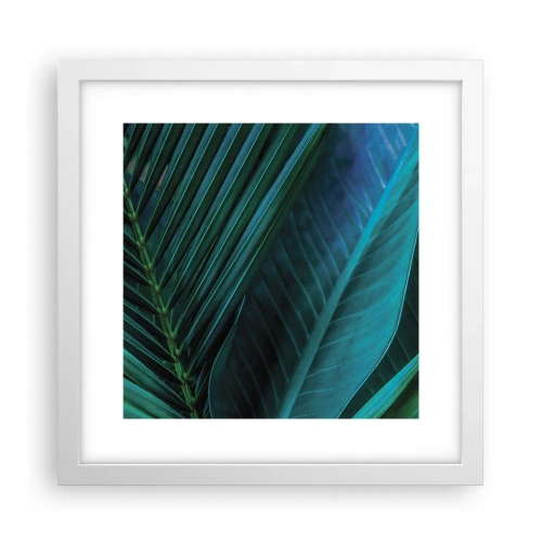 Poster in een witte lijst - De anatomie van groen - 30x30 cm