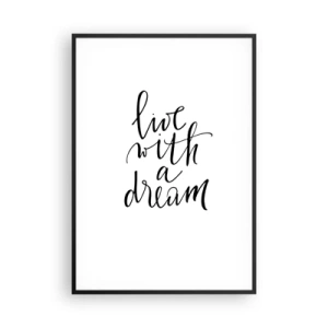 Poster in een zwarte lijst - Natuurlijk - 70x100 cm