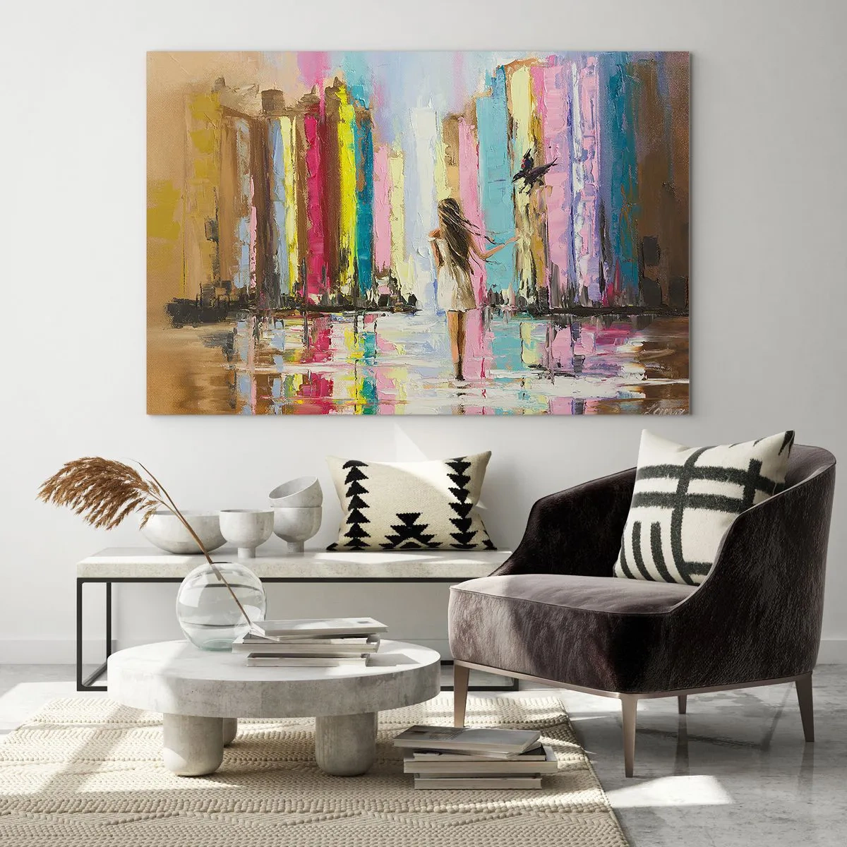 Schilderen op glas - Volg mij - 100x70 cm