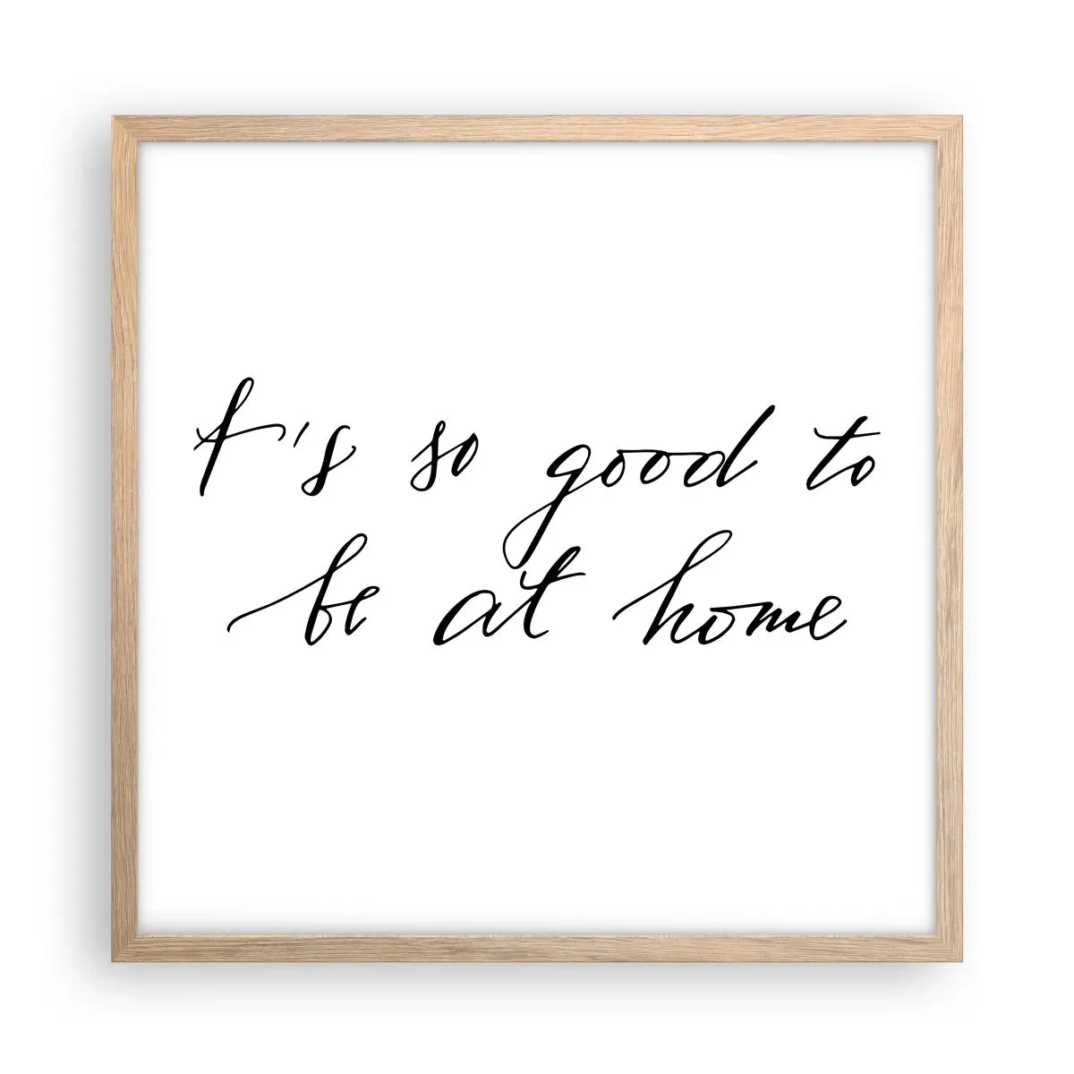 Een poster in een licht eiken lijst - De hele waarheid - 50x50 cm