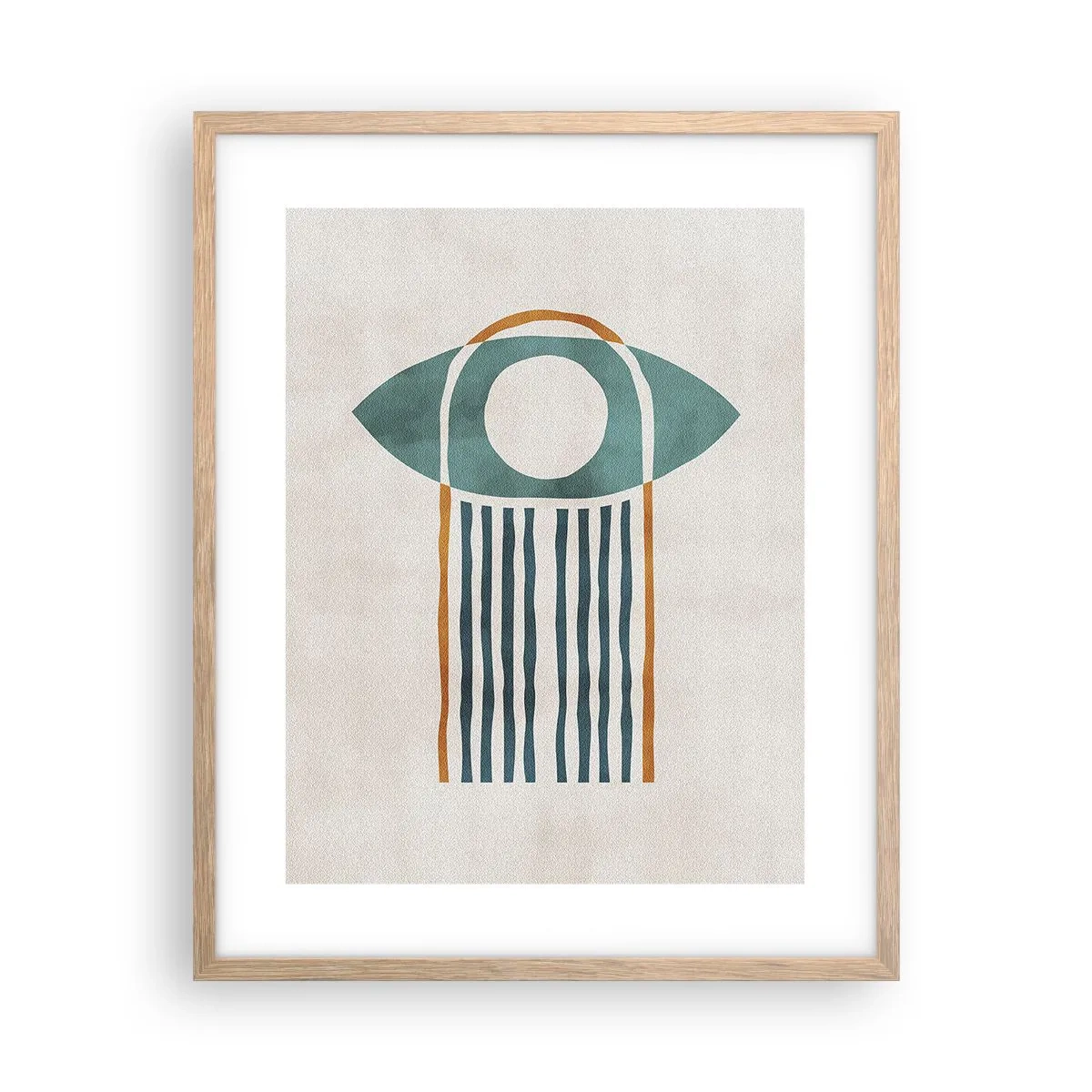 Een poster in een licht eiken lijst - Tekens en rituelen - 40x50 cm