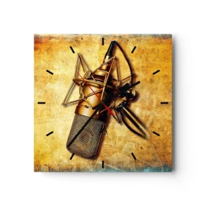 Wandklok - Klok - De gouden jaren van radio - 30x30 cm