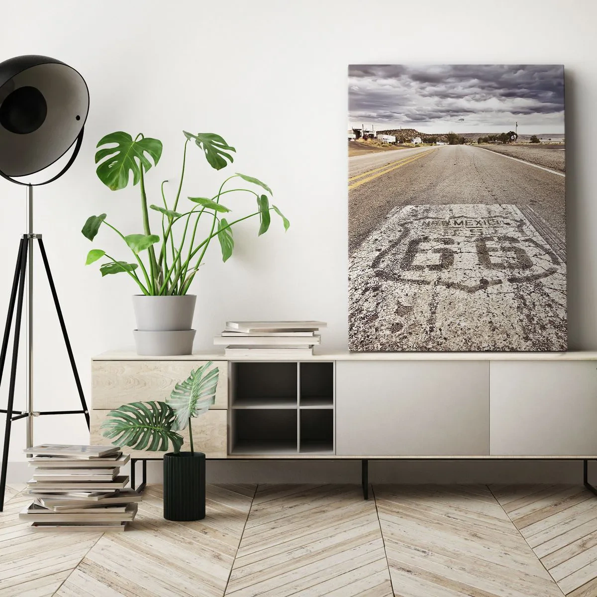 Schilderen op canvas - Mother Road - een Amerikaanse legende - 50x70 cm