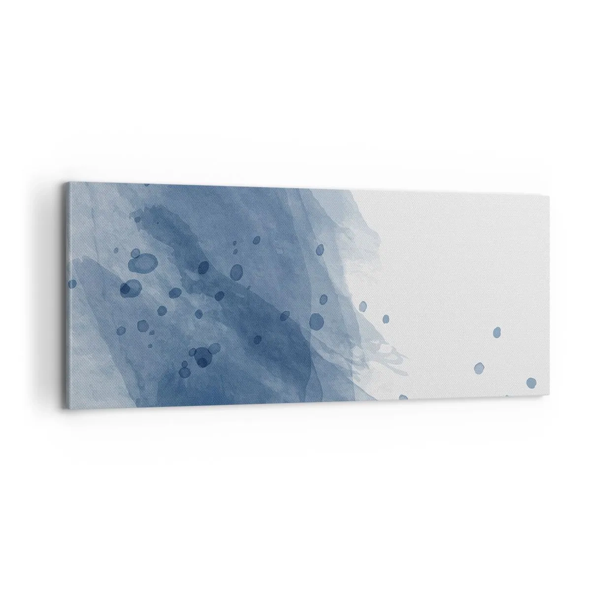 Schilderen op canvas - Blauwe tule - 100x40 cm