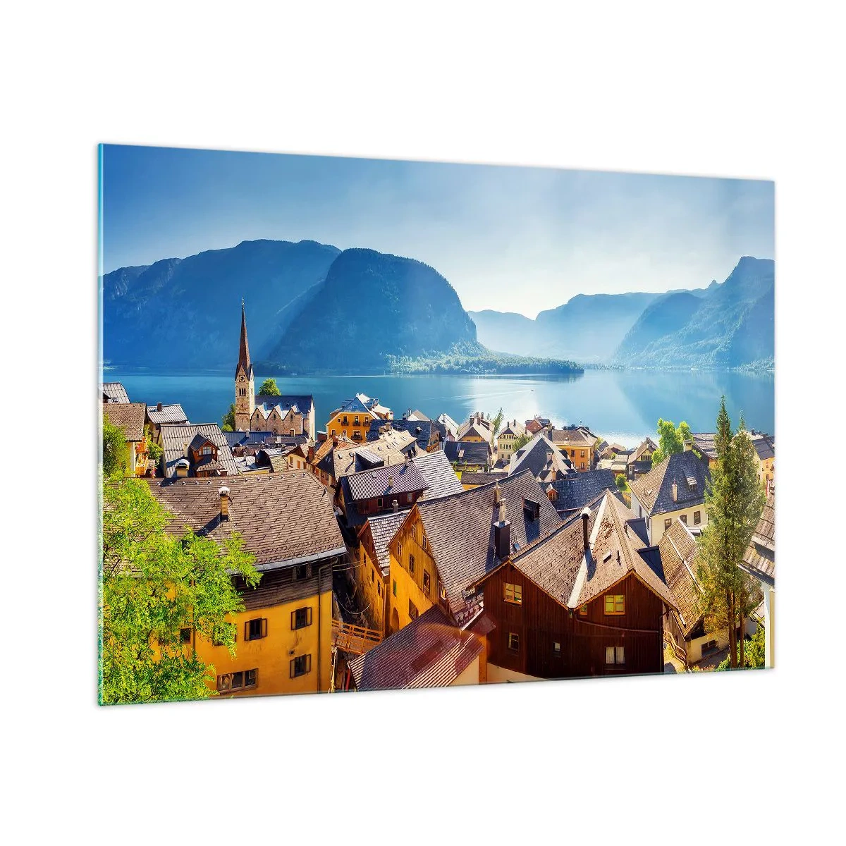 Schilderen op glas - Het kan niet meer schilderachtiger zijn - 100x70 cm