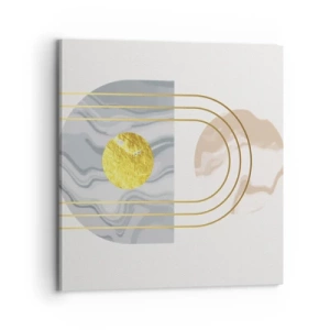 Schilderen op canvas - Helderheid en schittering - 70x70 cm