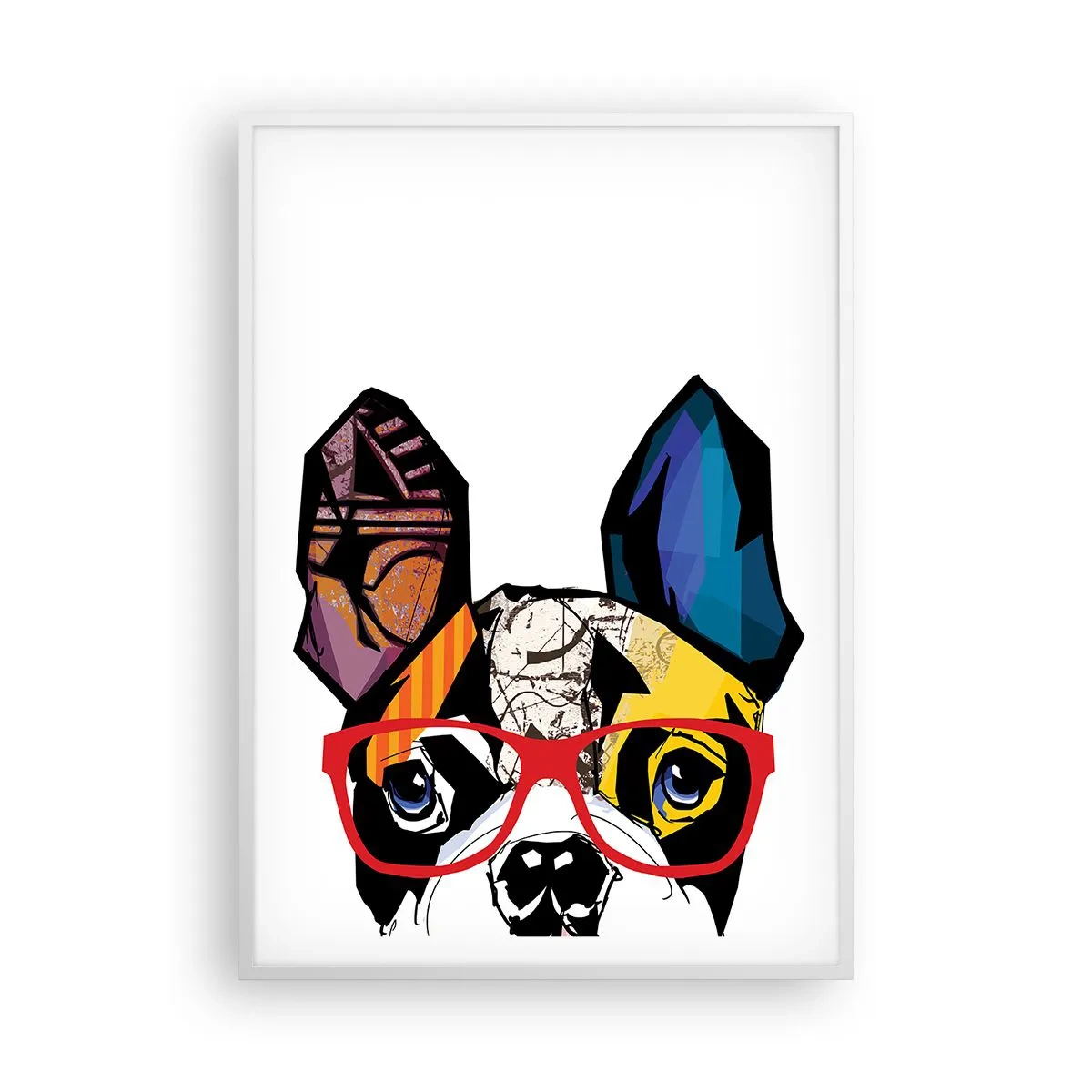 Poster in een witte lijst - intellectueel - 70x100 cm
