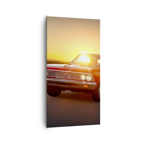 Schilderen op canvas - Verlangen is rood - 65x120 cm