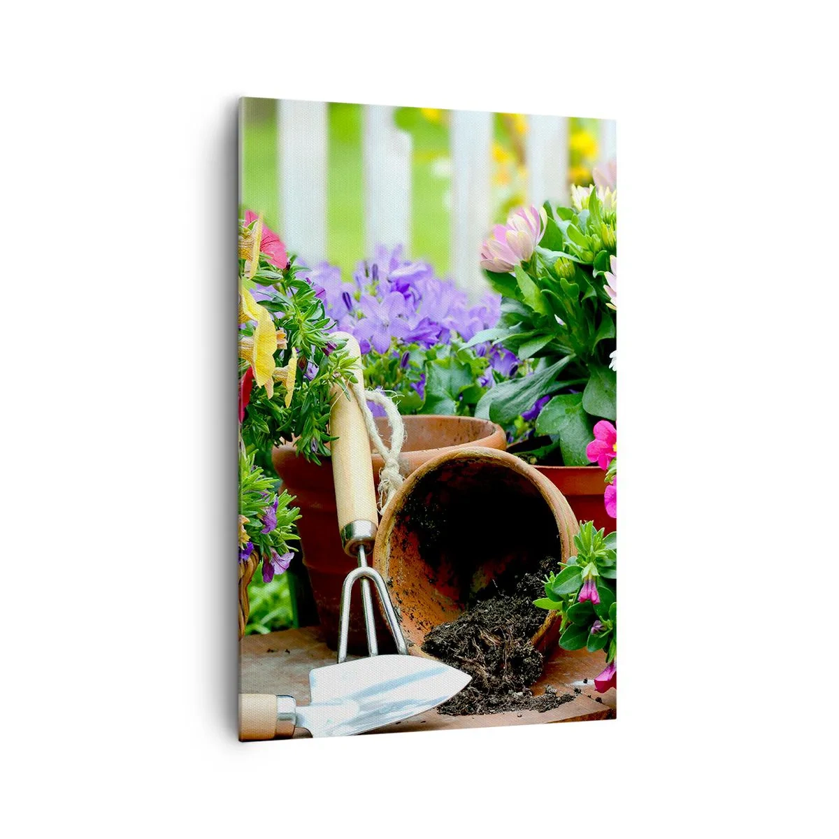 Schilderen op canvas - Zofia's tuin - 80x120 cm