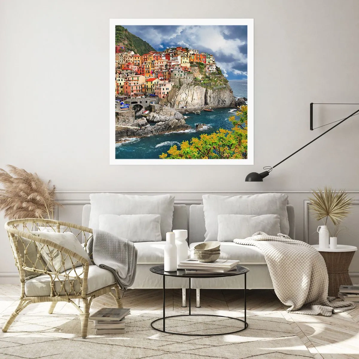 Poster - Een groepje geklampt an de rots - 60x60 cm