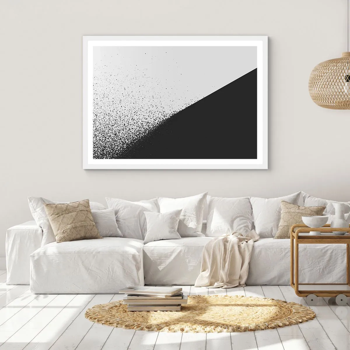 Poster in een witte lijst - Steeds sneller, meer en meer - 40x30 cm