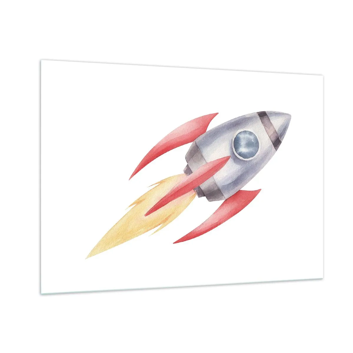 Schilderen op glas - Hoger, sneller, verder - 100x70 cm