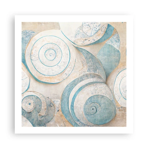 Poster - Wat zit er in de schelp? - 60x60 cm
