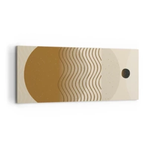 Schilderen op canvas - Over de oorsprong van geometrische figuren - 100x40 cm