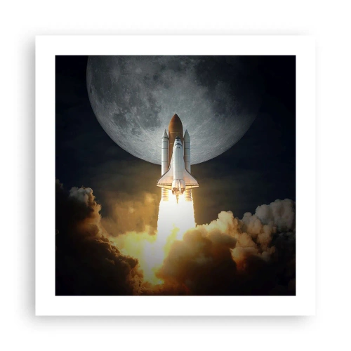 Poster - Het begin van een onaards avontuur - 50x50 cm