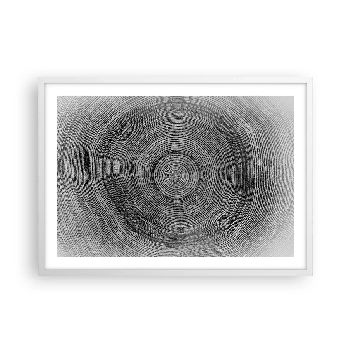 Poster in een witte lijst - Teken van de tijden - 70x50 cm